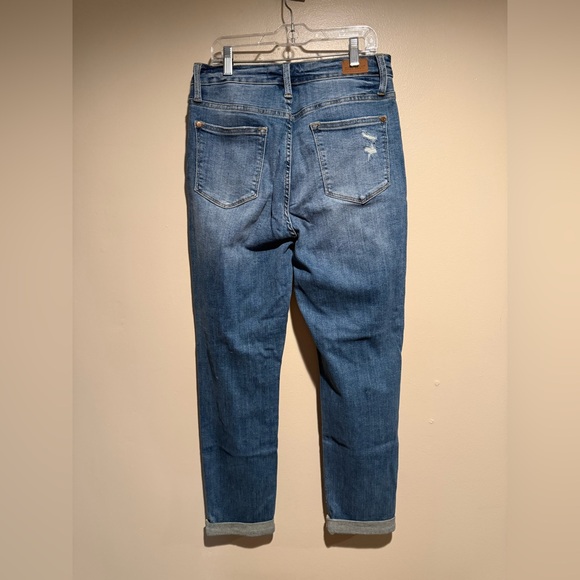 Judy Blue Boyfriend Fit Jeans Size 7/28 Stretch distressed - Picture 8 of 11